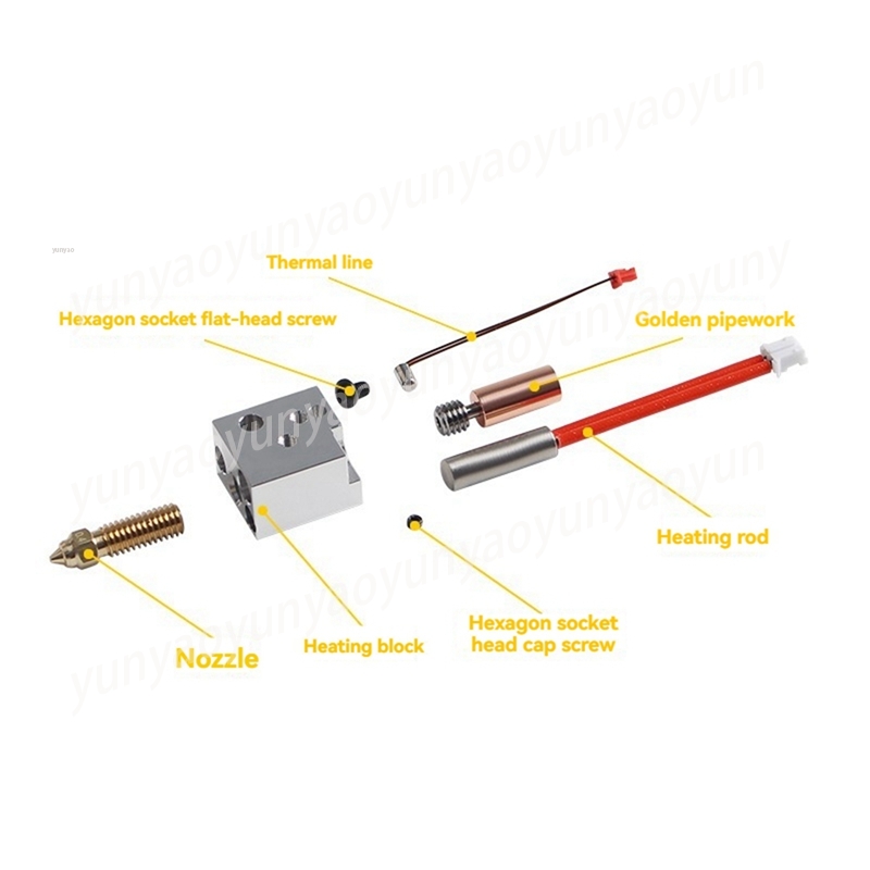 Hotend Kit Metal High Flow Hot - огляд і ціна Printer Nozzle