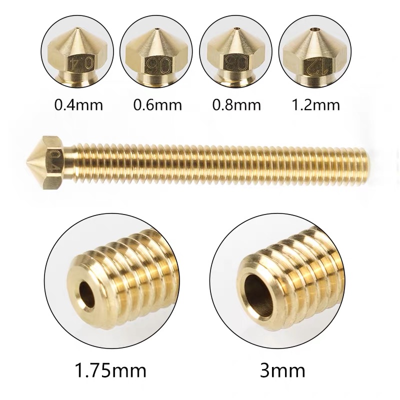 Extended Super Volcano Brass N - огляд і ціна Printer Nozzle