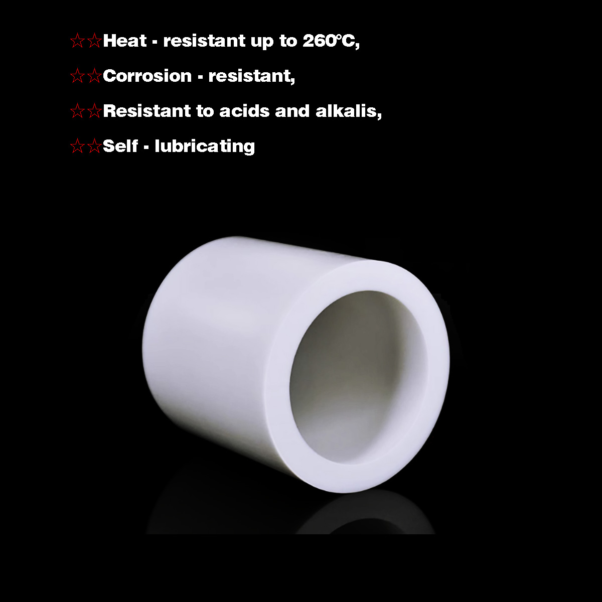 1Pcs ID 5-20mm White PTFE Tube - огляд і ціна Ptfe Tube