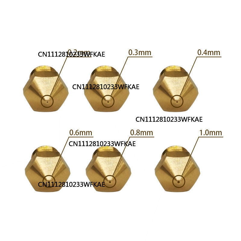 5pcs MK10 M6 Extruder Nozzle 1 - огляд і ціна Printer Nozzle