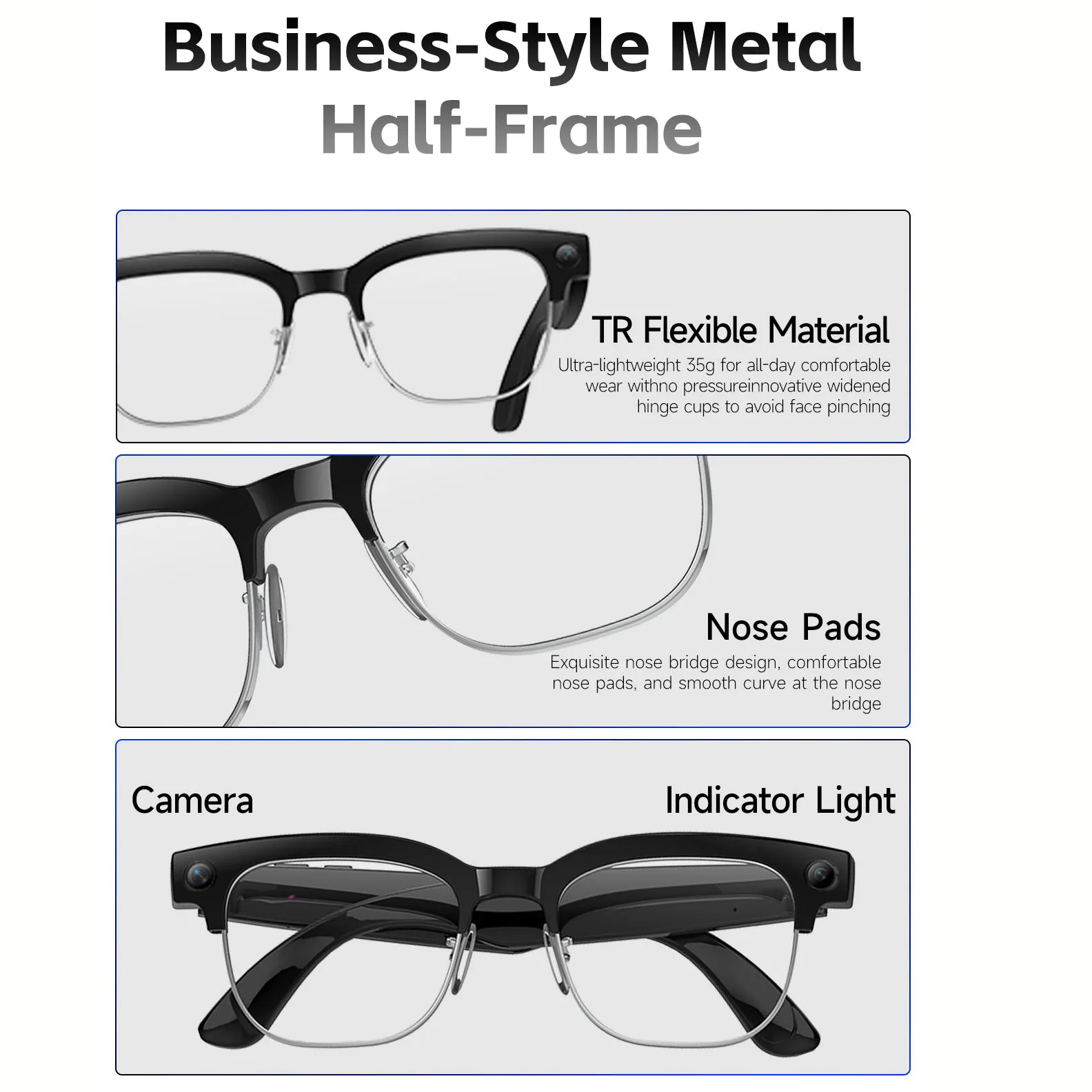AI Smart Glasses with Voice Wa - огляд і ціна Bltouch