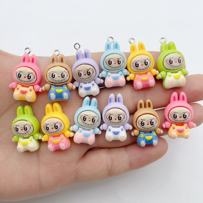 10Pcs Kawaii Rabbit Strawberry - огляд і ціна Resin
