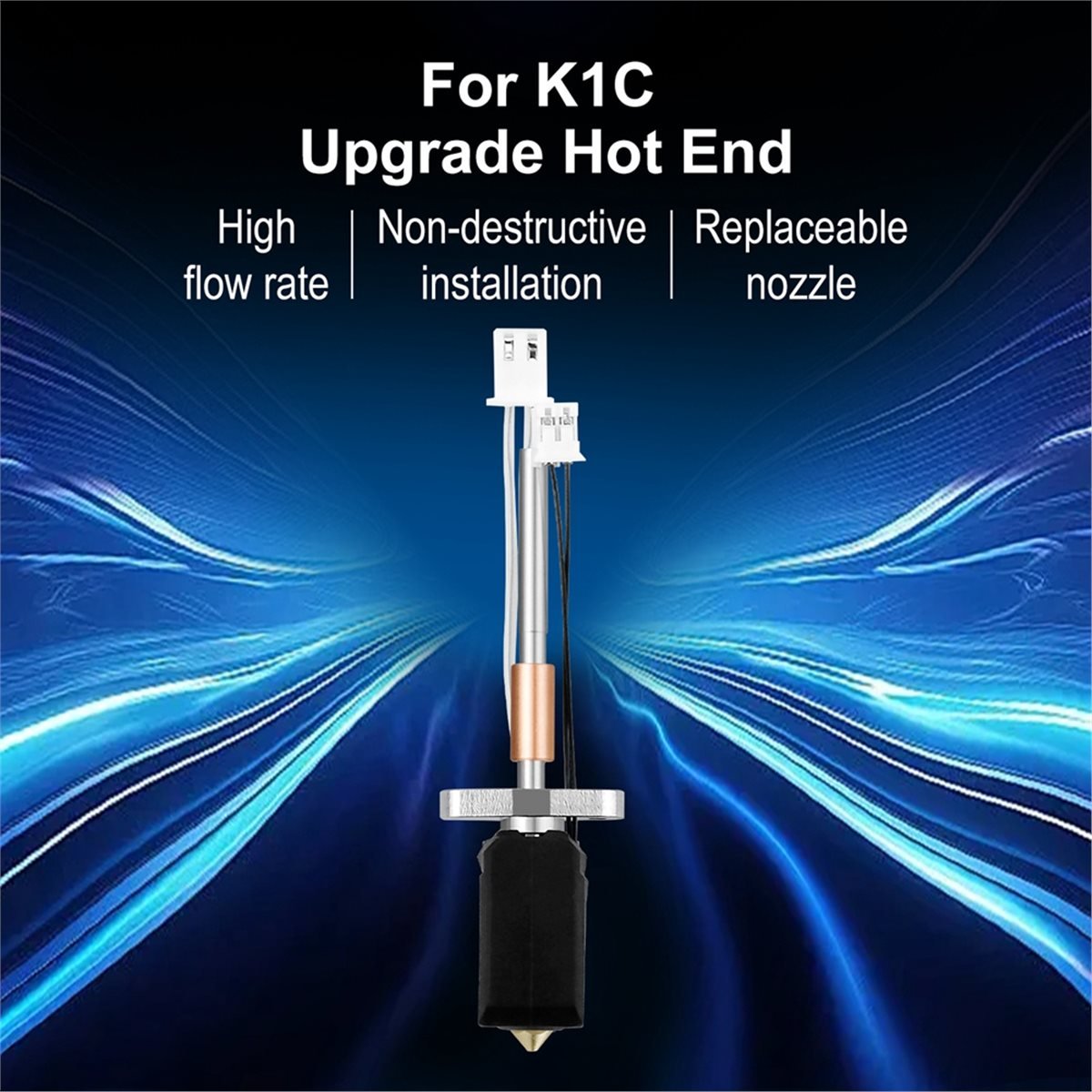 Upgrade Hotend Kit for K1C Hot - огляд і ціна Hotend Assembly