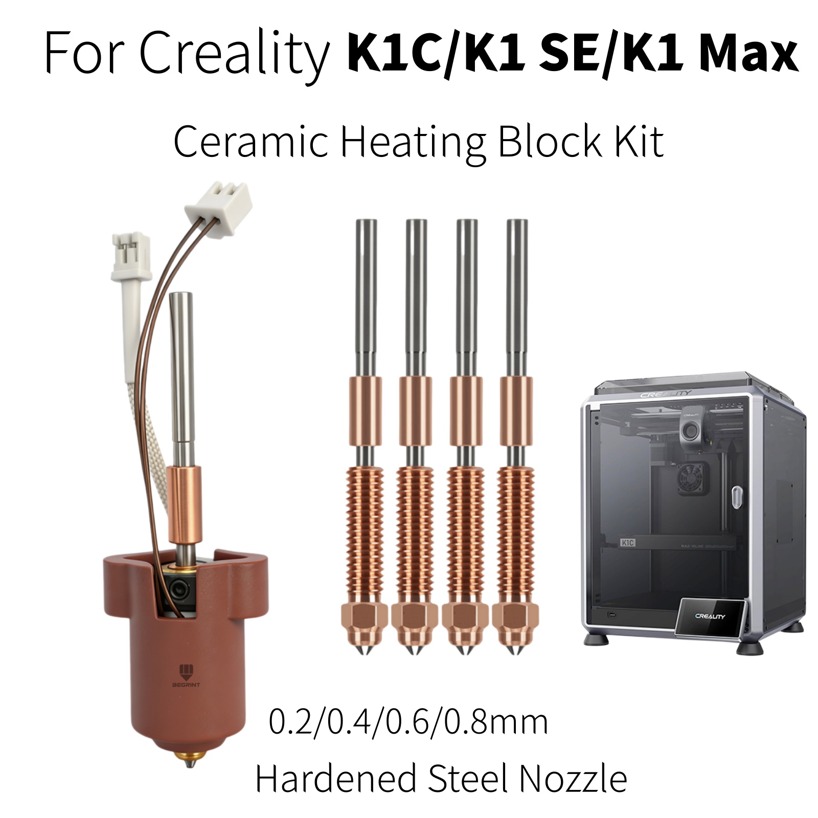 For Creality K1C K1 MAX Hotend - огляд і ціна Hotend Assembly