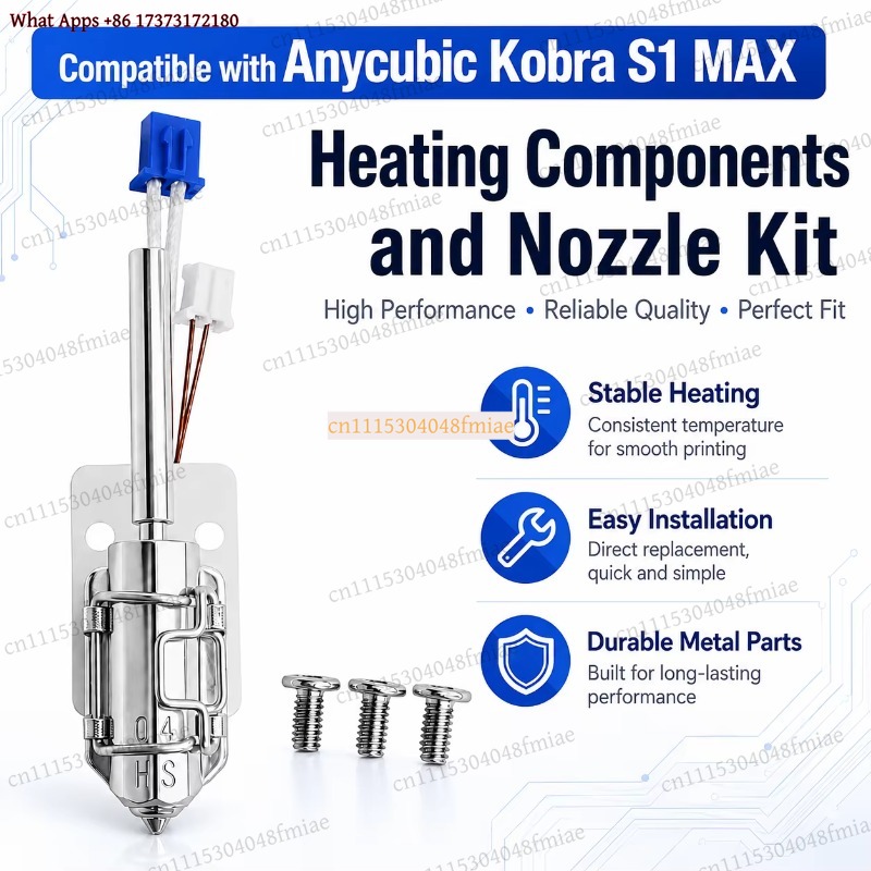 Anycubic Kobra S1 MAX Heating  - огляд і ціна Hotend Assembly