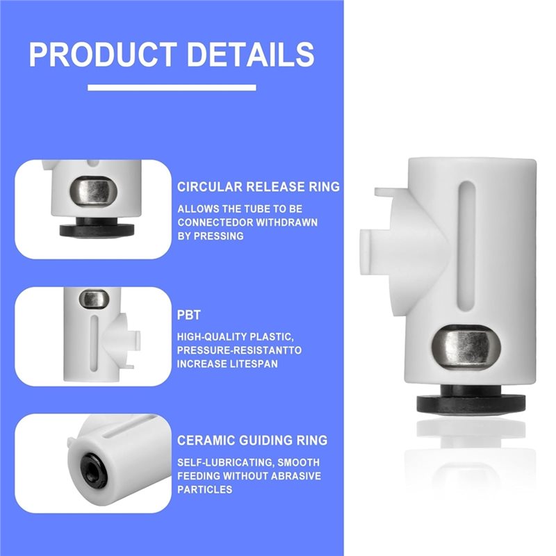 B62B-PTFE Tube Connectors(3Pac - огляд і ціна Ptfe Tube