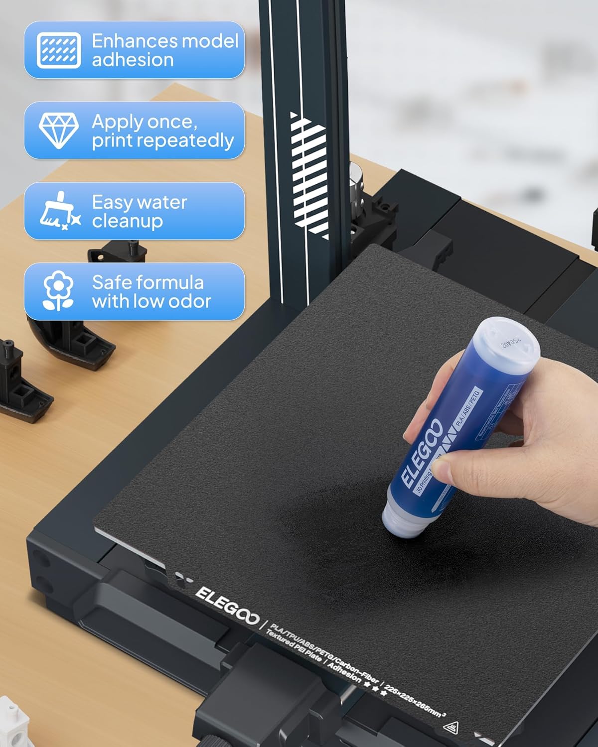 ELEGOO 3D Printer Adhesive Glu - огляд і ціна Tpu Filament