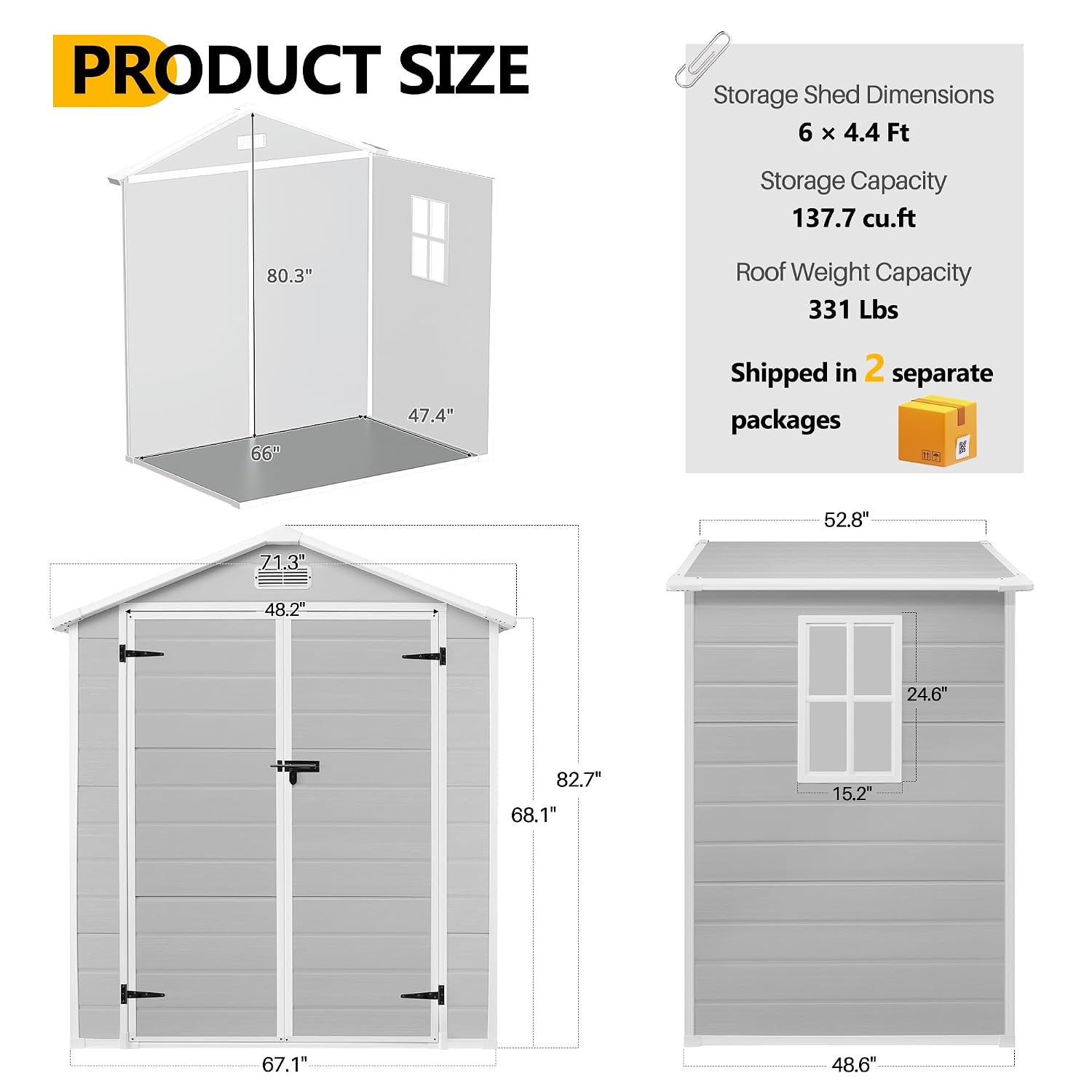 Outdoor Storage Shed 6×4ft Wat - огляд і ціна Uv Resin